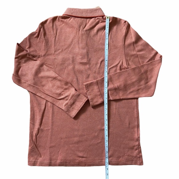 Men’s Rust Long Sleeves Polo Shirt Sweater Large - Picture 7 of 12